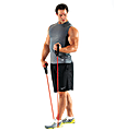 Black Mountain Products New Strong Man Resistance Bands, 48" Long, Assorted Colors, Set Of 6 1 thumbnail image