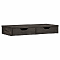 Bush Furniture Universal Desktop Organizer With Drawers, Dark Gray Hickory, Standard Delivery