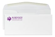 Gummed Seal, Stationery Envelopes, 4-1/8" x 9-1/2",  1 PMS Color Raised Print, Custom #10,  24 lb. CLASSIC CREST® Solar White, Box Of 250 1 thumbnail image