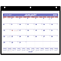 AT-A-GLANCE 2023 RY Monthly Desk Wall Calendar with Clear Cover and Vinyl Holder, Small, 11" x 8"