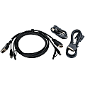 IOGEAR 6 ft. Dual View DVI, USB KVM Cable Kit with Audio (TAA) - 6 ft DVI-D/Mini-phone/USB KVM Cable  - G2L7202UTAA3 1 thumbnail image