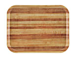 Cambro Camtray Rectangular Serving Trays, 14" x 18", Light Butcher Block, Pack Of 12 Trays