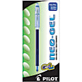Pilot® Neo-Gel Rollerball Pens, Fine Point, 0.7 mm, Clear Barrel, Blue Ink, Pack Of 12