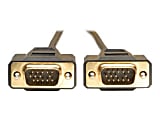 Tripp Lite 15ft VGA Monitor Gold Cable Molded Shielded Video Cable- 15', Black
