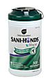 Sani-Hands Instant Hand Sanitizing Wipes - 7.50" x 5.50" - Dye-free, Fragrance-free, Alcohol Based, Eco-friendly - For Hand, Hospital, Office - 300 / Each