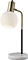 Adesso® Corbin Desk Lamp, 20-1/2”H, Frosted Glass/White Marble 1 thumbnail image