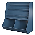 Ameriwood Home Nathan Kids 37”H 3-Cube Toy Storage Bookcase, Navy