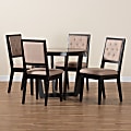 Baxton Studio Kala Modern 5-Piece Dining Set, Beige/Dark Brown 1 thumbnail image