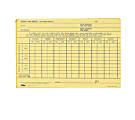 TOPS Handwritten Weekly/Overtime Time Cards - 6" x 4" Sheet Size - Buff Sheet(s) - 100 / Pack 1 thumbnail image
