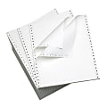 Office Depot® Brand Computer Paper, 2-Part, Standard Perforation, Carbonless, 9-1/2" x 11", 15 Lb, White, Carton Of 1400 Forms 1 thumbnail image