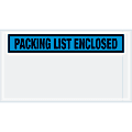 Tape Logic® Preprinted Packing List Envelopes, Packing List Enclosed, 5 1/2" x 10", Blue, Case Of 1,000