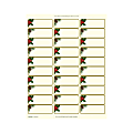 Geo Studios Holiday-Themed Mailing Labels, 8-1/2” x 11”, Vintage Holly, Pack Of 150 Labels