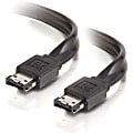 C2G 1m External Serial ATA Cable - 3.28ft - Black 1 thumbnail image