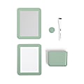 U Brands U-Eco Magnetic Locker Accessory Kit, Sage Green, Kit Of 5 Pieces 1 thumbnail image