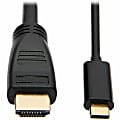 Tripp Lite by Eaton USB-C to HDMI Active Adapter Cable (M/M), 4K 60 Hz, 4:4:4, HDCP 2.2, Mid-Cable Adapter, Black, 10 ft. (3.1 m) 1 thumbnail image