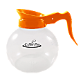 Coffee Pro 12-Cup Glass Decaf Coffee Decanter, Orange 1 thumbnail image