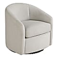 Office Star Bella Fabric Swivel Accent Chair, Stone 1 thumbnail image