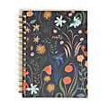U Brands® Spiral Journal, 6" x 8", College Rule, 150 Pages (75 Sheets), Black Botanical Studies 1 thumbnail image