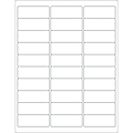 Tape Logic® Inkjet/Laser Labels, LL113, Rectangle, 2 5/8" x 1", White, Case Of 3,000