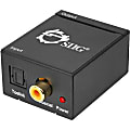 SIIG Digital to Analog Audio Converter - 1 Pack - 1 x Toslink Digital Audio, 1 x  Audio - 2 x RCA Stereo Audio - Black