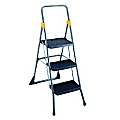 Cosco® Commercial 3-Step Folding Step Stool, 52 3/16" x 20 1/4" x 32 1/8", Gray/Orange 1 thumbnail image