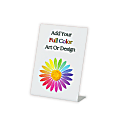 Custom Full Color Durable Plastic Pedestal Sign, 8" x 6" 1 thumbnail image