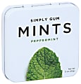 Simply Gum Peppermint Mints, 1.1 Oz, Total Qty 180 1 thumbnail image