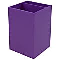 JAM Paper® Pen Holder, 3-7/8"H x 2-3/4"W x 2-3/4"D, Purple