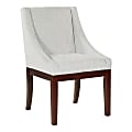 Office Star Monarch Fabric Dining Chair, Smoke/Medium Espresso