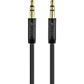 Kanex Stereo AUX Flat Cable - 6 ft Mini-phone Audio Cable for Audio Device, iPhone, iPod, Smartphone, Headphone, iPad, Headphone, Speaker, MP3 Player, Tablet - First End: 1 x Mini-phone Male Audio - Second End: 1 x Mini-phone Male Audio