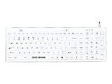 Man & Machine D Cool - Keyboard - washable - backlit - USB - QWERTY - US - white