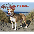 2024 BrownTrout Monthly Deluxe Wall Calendar, 14" x 12", For the Love of American Pit Bull Terriers, January to December 1 thumbnail image