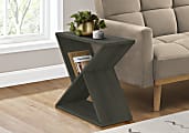 Monarch Specialties Ave Rectangular Accent Table, 24-1/4”H x 24”W x 11-3/4”D, Dark Green 1 thumbnail image