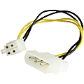 StarTech.com Power cable adapter - 4 pin internal power (F) - 4 pin ATX12V (M) - 15.2 cm - Convert an LP4 female connector to a P4 male connector - molex to 4 pin atx - molex to p4 adapter - molex to 12v - lp4 to p4 - lp4 to 4 pin atx