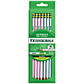 Ticonderoga Wood-Cased Pencils, No 2, Soft, Assorted Pastel, Pack Of 18 Pencils