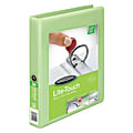 Wilson Jones® Lite-Touch™ No-Gap™ Locking Round-Ring View Binder, 1" Rings, 53% Recycled, Mint