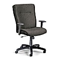 OFM High-Back/Conference Fabric Chair, 40"H x 28 1/2"W x 28 1/2"D, Black Frame, Charcoal Fabric