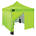 Ergodyne SHAX 6053 Enclosed Pop-Up Tent Kit, 10' x 10', Lime