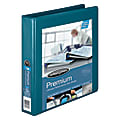 Wilson Jones® Premium View Binder With Single-Touch Locking No-Gap D-Rings, 1 1/2" Rings, 53% Recycled, Dark Teal 1 thumbnail image