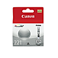 Canon® CL-221 Gray Ink Cartridge, 2950B001
