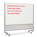MooreCo Balt Best Rite Mobile Dry Erase Whiteboard Double Sided Partition, 74" x 76" x 12", Aluminum Frame With Silver Finish 1 thumbnail image
