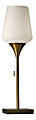 Adesso® Roxy Table Lamp, 24-1/2”H, White-Opal Shade/Antique-Brass Base 1 thumbnail image