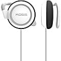 Koss KSC21 Earphone - Stereo - Mini-phone (3.5mm) - Wired - 36 Ohm - 50 Hz to 18 kHz - Over-the-ear - Binaural - Supra-aural - 4 ft Cable - White 1 thumbnail image
