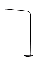 Adesso Cullen LED Arc Floor Lamp With Smart Switch, 74”H, Black Shade/Black Base 1 thumbnail image