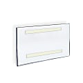 Azar Displays Acrylic Sign Holders With Adhesive Tape, 8 1/2" x 11", Clear, Pack Of 10