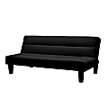 DHP Kebo Futon Sofa Bed, 14 1/2"H x 38"W x 69"D, Black 1 thumbnail image