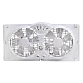 Genesis A1 High-Velocity 9" Window Fan With Thermostat, 12"H x 24"W x 4"D, White 1 thumbnail image