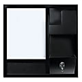 Bi-silque Cubicle Combo Slider, 12" x 12", Black 1 thumbnail image