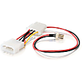 C2G 6in 3-pin Fan to 4-pin Pass-Through Power Adapter Cable - 6" 1 thumbnail image