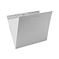 Oxford® Color 1/5-Cut Hanging Folders, Letter Size, Gray, Box Of 25